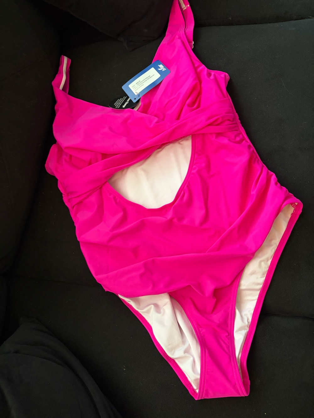 Hot Pink one piece swimsuit